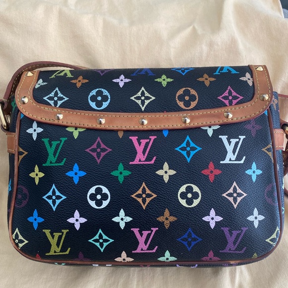 LOUIS VUITTON Monogram Multicolor Sologne Black - Picture 3 of 16